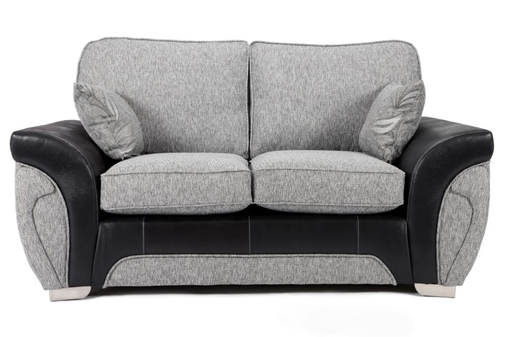 Matinee-Full-Back-2-Seater-Black-Silver-Front-copy